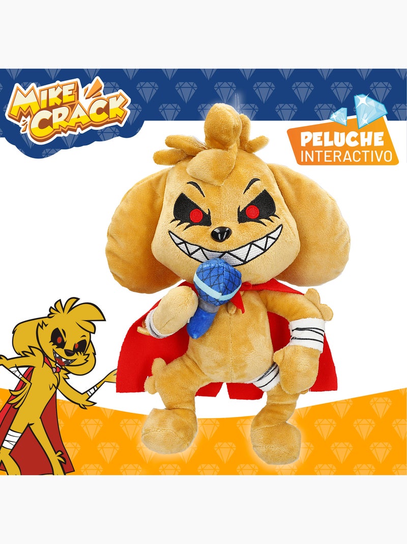 Mikecrack cão de peluche oficial mike.exe "eu canto e repito o que você diz" Multicolorido - Kiabi