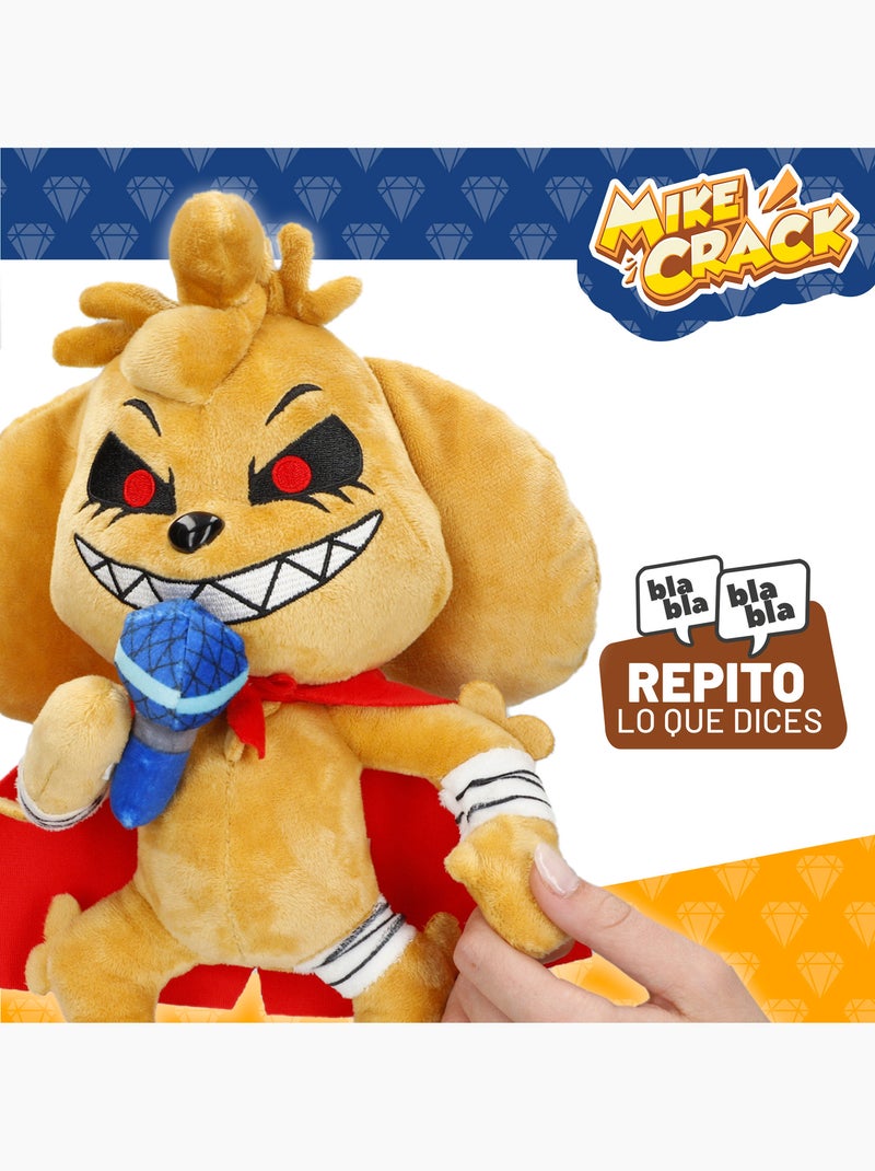 Mikecrack cão de peluche oficial mike.exe "eu canto e repito o que você diz" Multicolorido - Kiabi