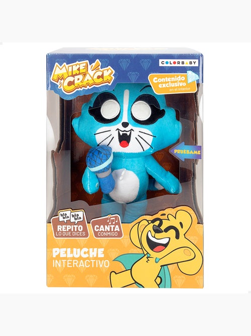 Mikecrack gato de peluche oficial akela "eu canto e repito o que você diz" - Kiabi