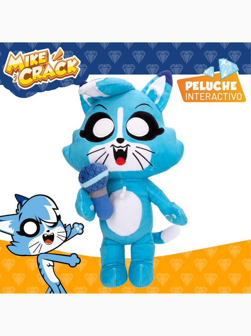 Mikecrack gato de peluche oficial akela "eu canto e repito o que você diz" Multicolorido - Kiabi
