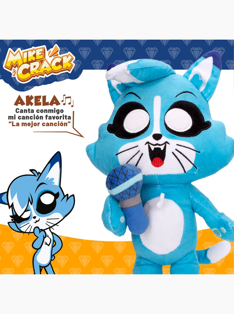 Mikecrack gato de peluche oficial akela "eu canto e repito o que você diz" Multicolorido - Kiabi