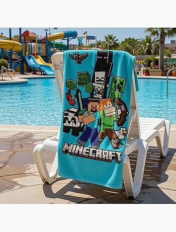 Minecraft - Toalha poliéster menino