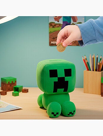 Minecraft caixa de dinheiro de peluche para crianças 20 cm