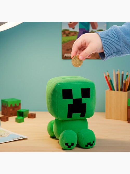 Minecraft caixa de dinheiro de peluche para crianças 20 cm - Kiabi Minecraft caixa de dinheiro de peluche para crianças 20 cm - Kiabi