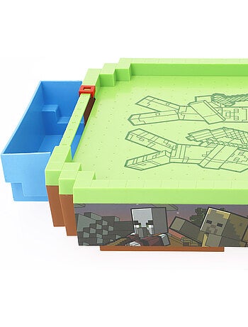 Minecraft mesa de air hockey grande do overworld 54x25,5x8 cm