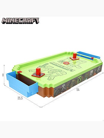 Minecraft mesa de air hockey grande do overworld 54x25,5x8 cm