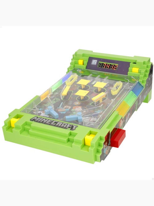 Minecraft mesa de fliperama pinball com luz e som - Kiabi