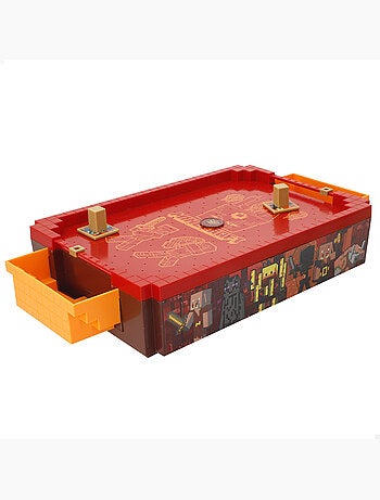 Minecraft mini mesa de air hockey do nether, 36x19x7,5 cm