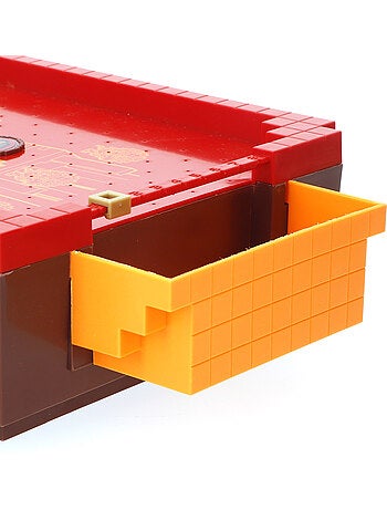Minecraft mini mesa de air hockey do nether, 36x19x7,5 cm