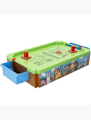 Minecraft mini mesa de air hockey do overworld 36x19x7,5 cm