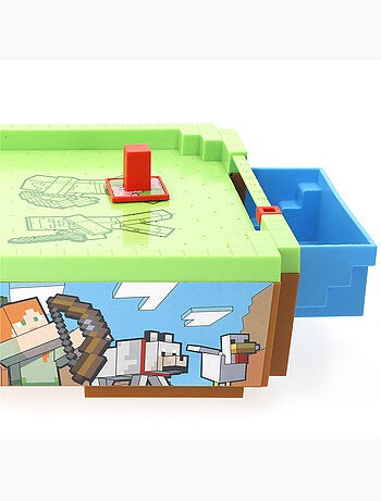 Minecraft mini mesa de air hockey do overworld 36x19x7,5 cm