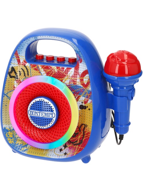 Mini alto-falante sem fio com microfone e luzes coloridas bontempi - Kiabi Mini alto-falante sem fio com microfone e luzes coloridas bontempi - Kiabi