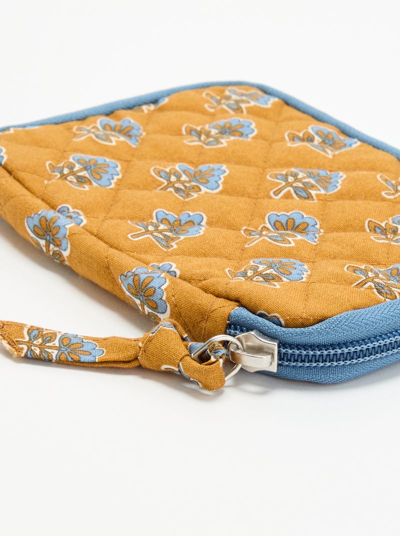 Mini bolsa acolchoada Mostarda - Kiabi