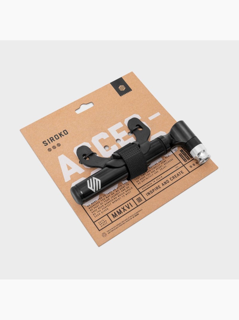 Mini bomba de ar para bicicleta Preto - Kiabi