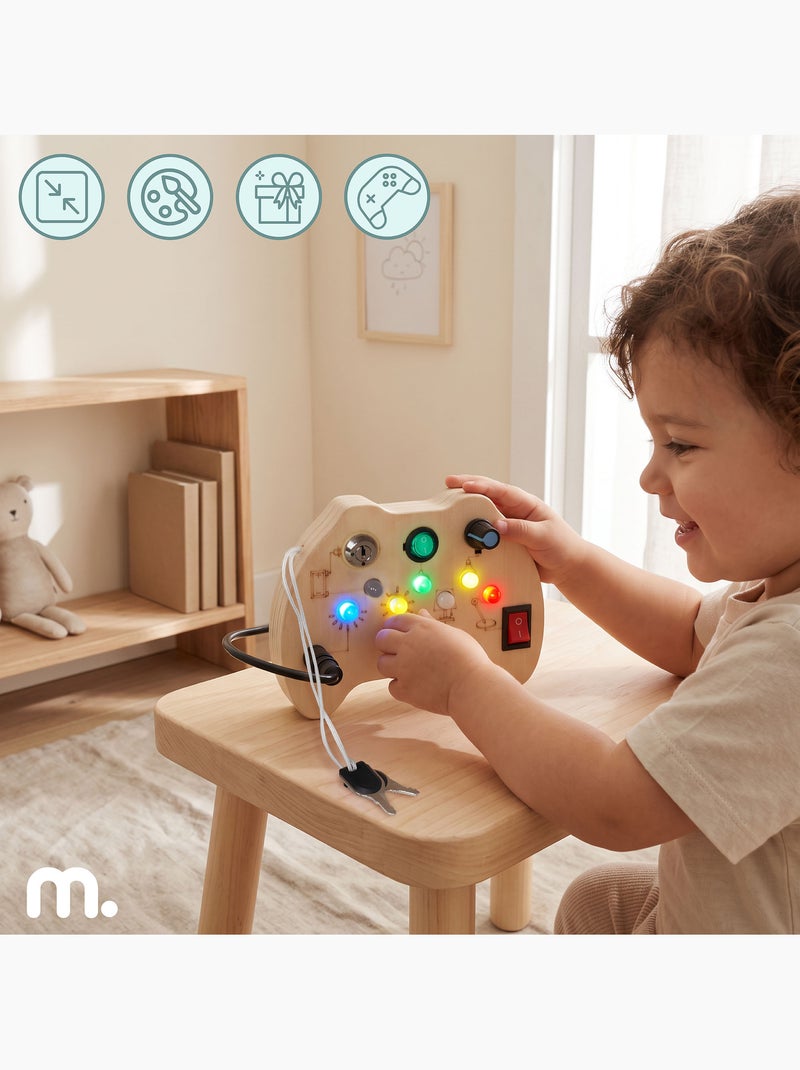 Mini busy board de madeira comando de jogo com led mamabrum N/D - Kiabi