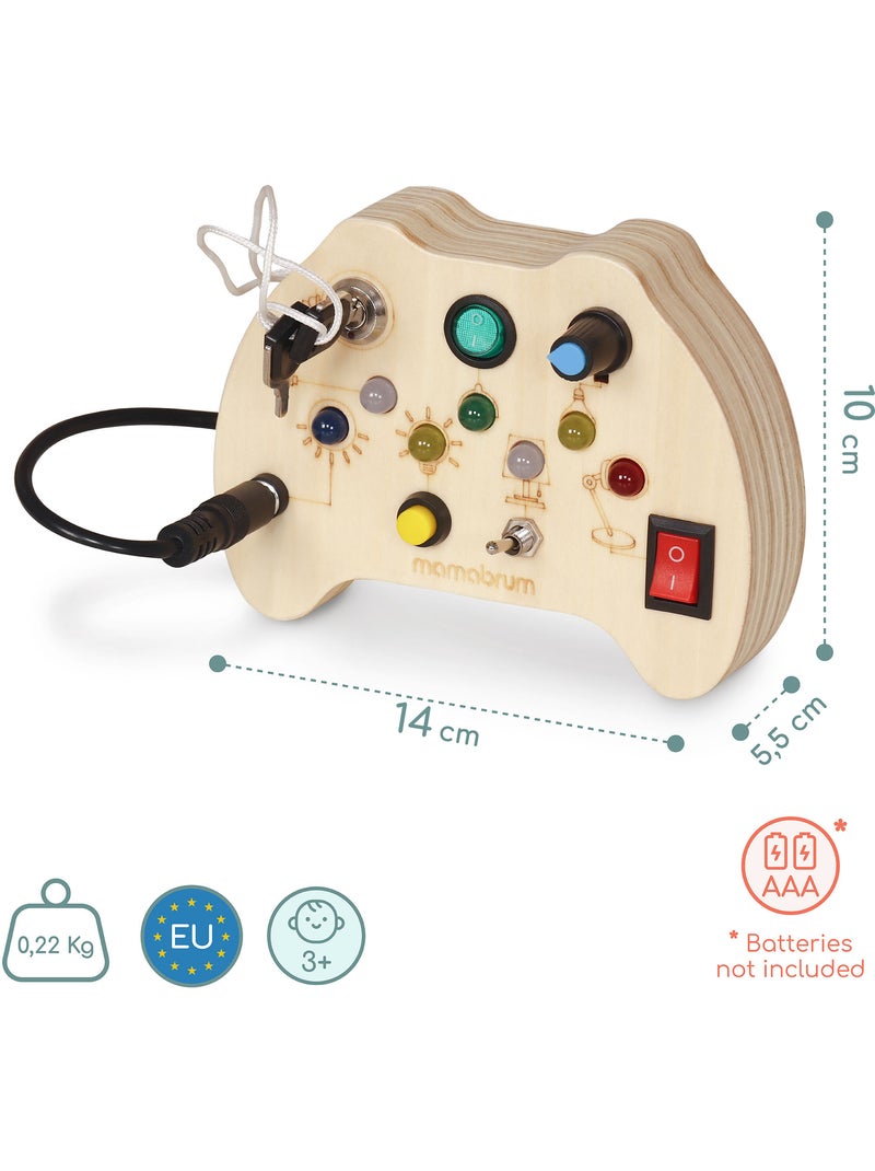 Mini busy board de madeira comando de jogo com led mamabrum N/D - Kiabi