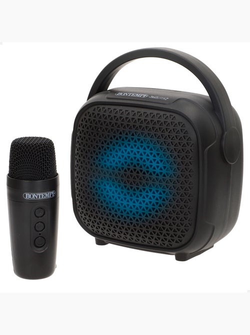 Mini caixa de som sem fio com microfone e luzes rgb bontempi - Kiabi
