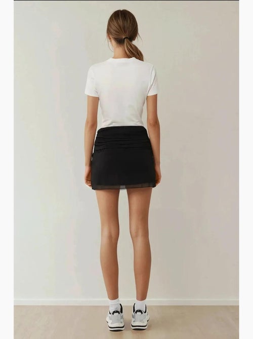 Mini saia de chiffon ajustada hiccup - Kiabi