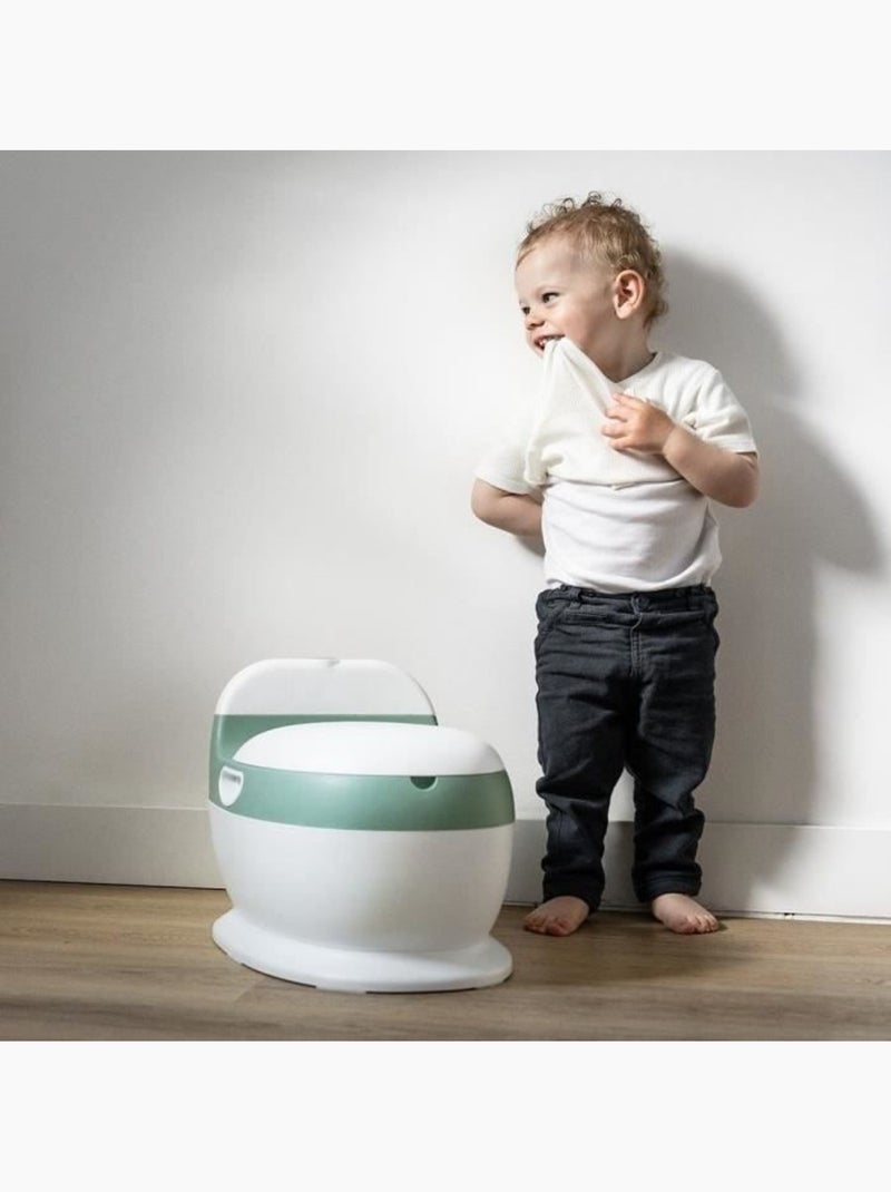 Mini sanita de aprendizagem thermobaby com som de descarga realista Verde - Kiabi