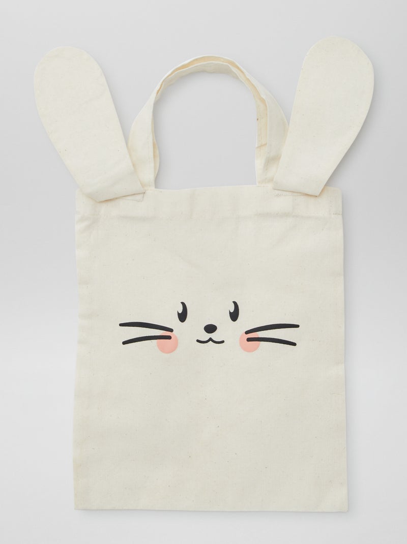 Mini tote bag coelho BEGE - Kiabi
