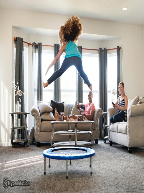 Mini trampolim dobrável hypermotion 91 cm – fitness e lazer em casa - Kiabi