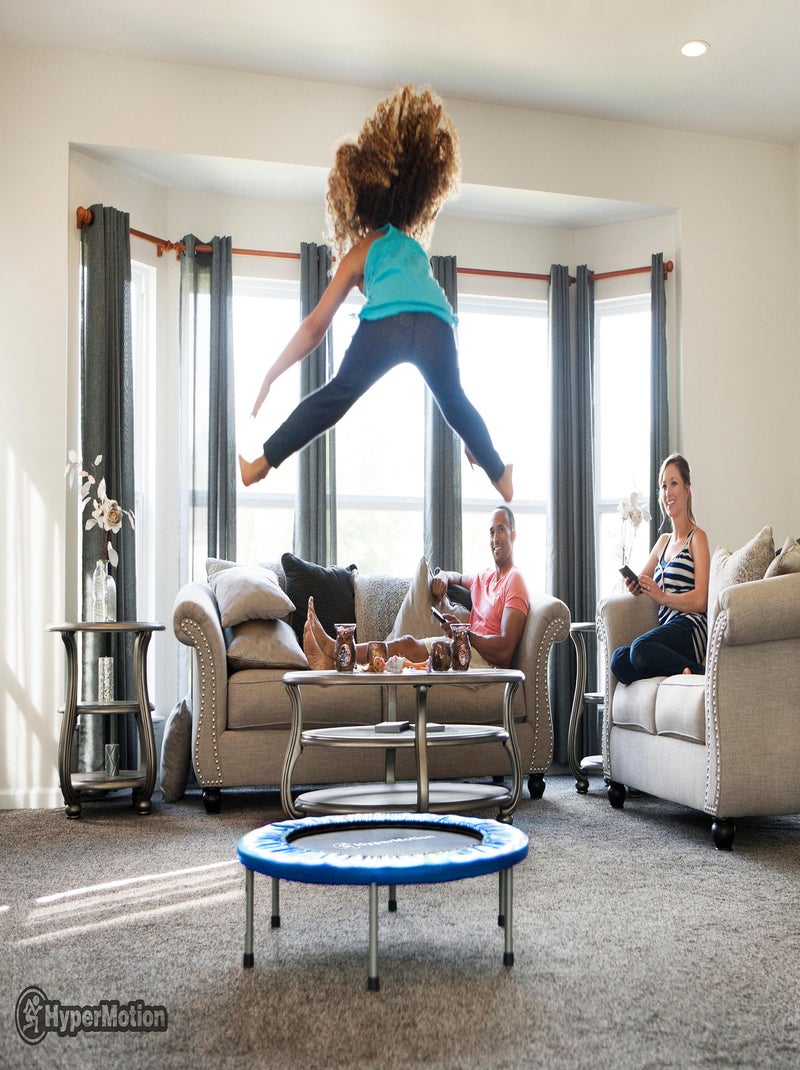 Mini trampolim dobrável hypermotion 91 cm – fitness e lazer em casa Azul - Kiabi