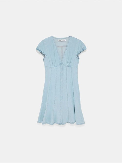 Mini vestido em a de ganga dilvin - Kiabi