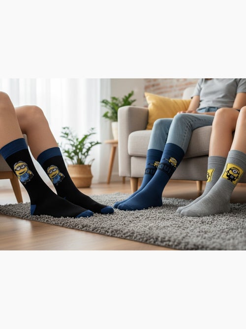 Minions - meias homem licenciadas pack de 4 - Kiabi