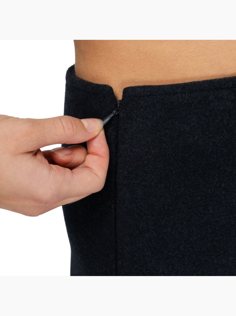 Minissaia de lã para mulher Preto - Kiabi