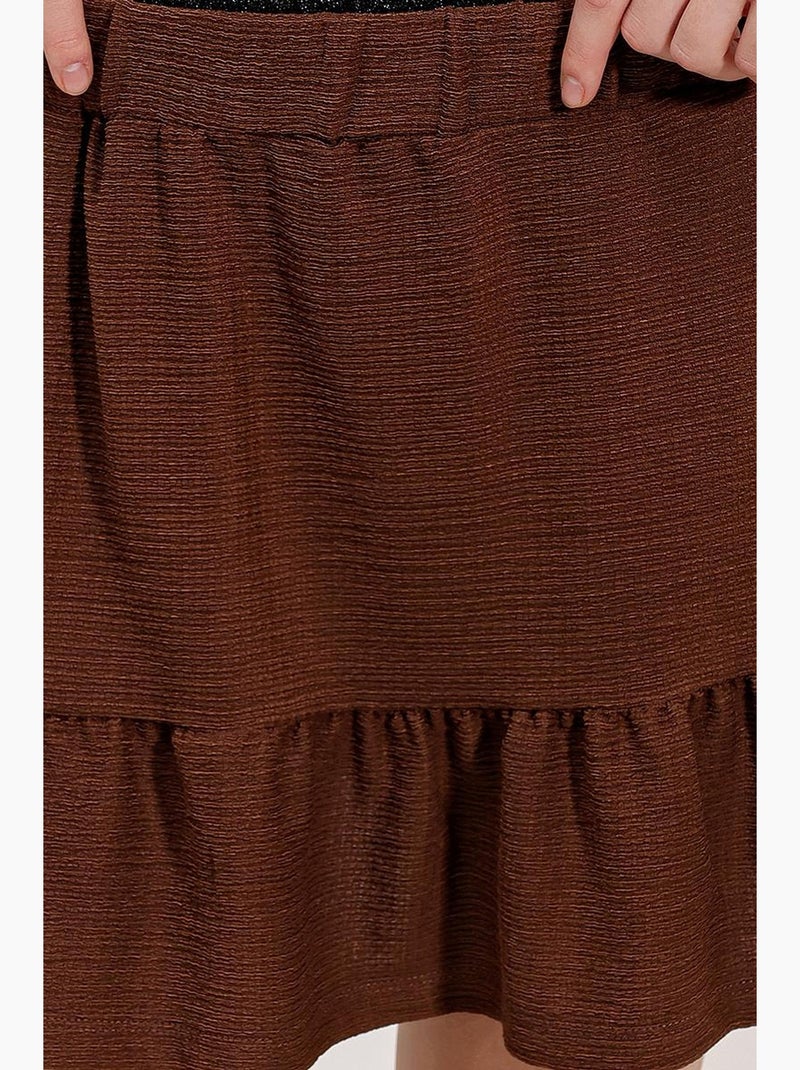 Minissaia de malha bdart Castanho-escuro - Kiabi