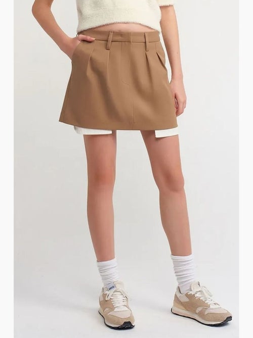 Minissaia em linha a de cintura subida com bolso dilvin - Kiabi Minissaia em linha a de cintura subida com bolso dilvin - Kiabi