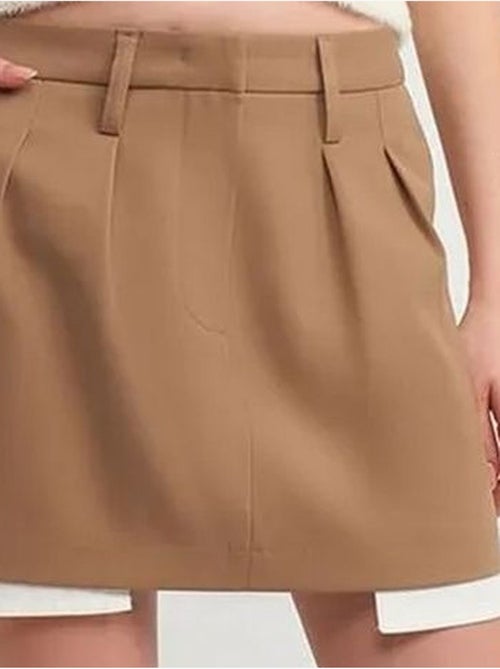 Minissaia em linha a de cintura subida com bolso dilvin - Kiabi Minissaia em linha a de cintura subida com bolso dilvin - Kiabi