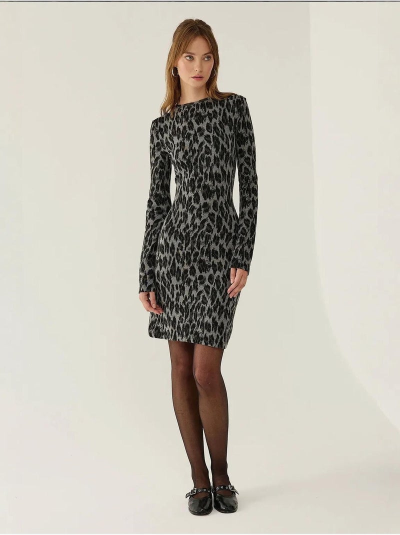 Minivestido com estampado animal hiccup Multicolorido - Kiabi