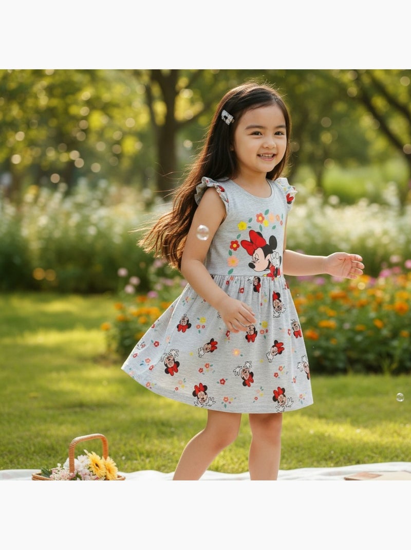 Minnie - Vestido  menina Cinza - Kiabi