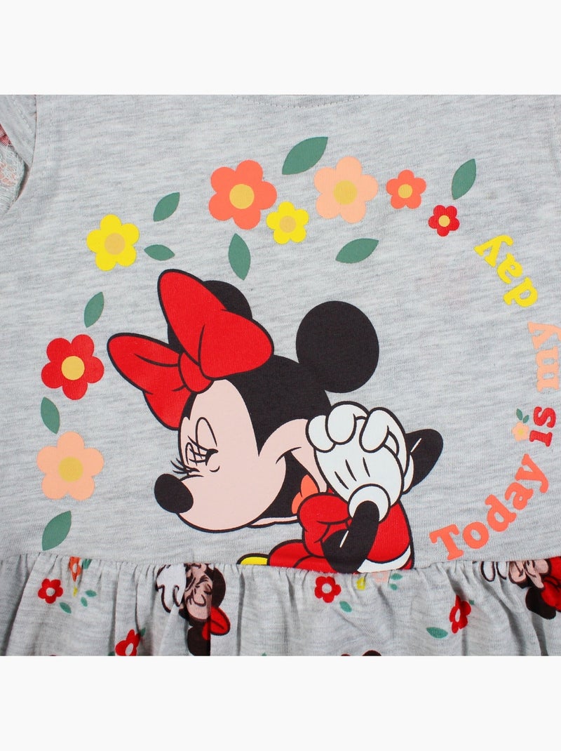 Minnie - Vestido  menina Cinza - Kiabi