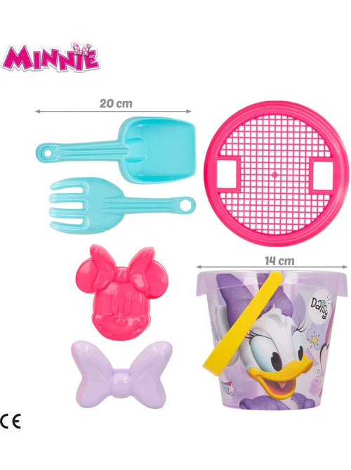 Minnie conjunto de balde de praia com acessórios, mochila e poncho - Kiabi