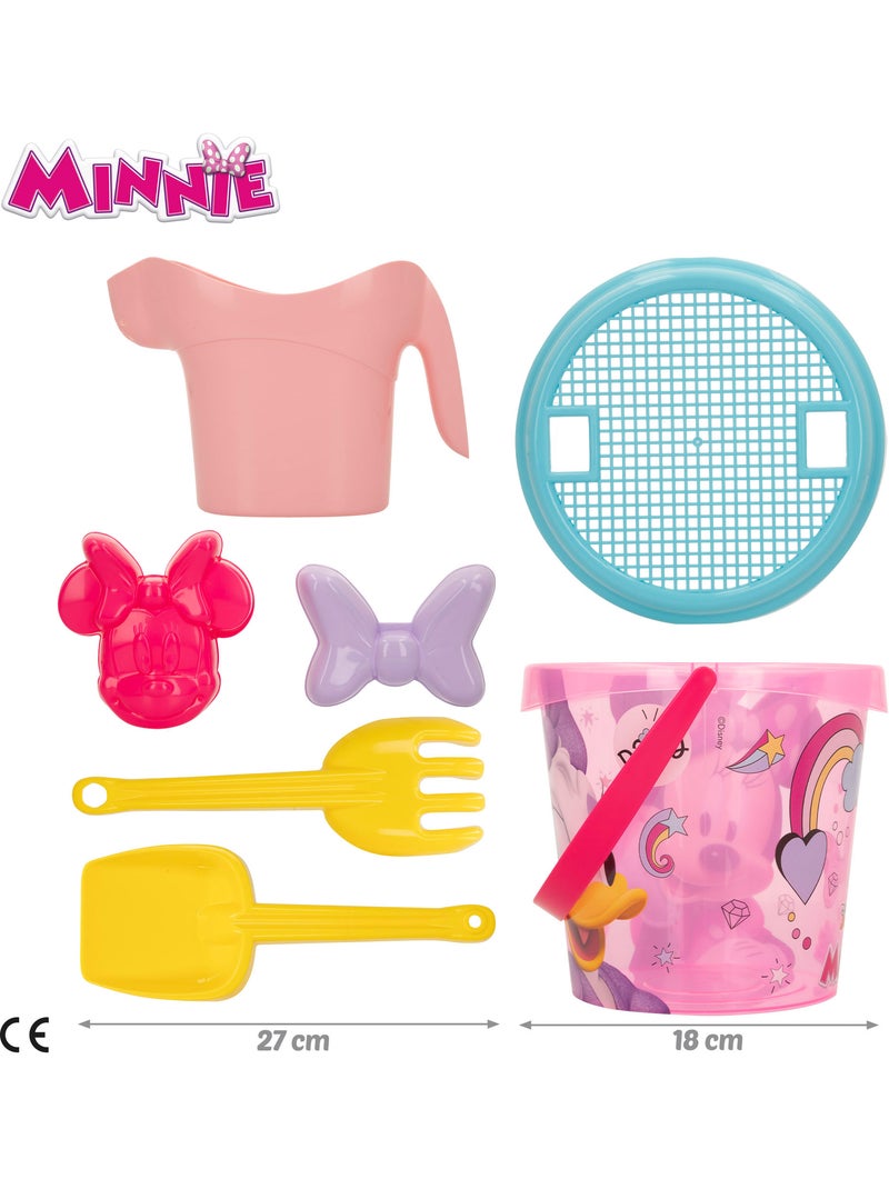 Minnie conjunto de balde de praia com acessórios toalha e saco N/D - Kiabi