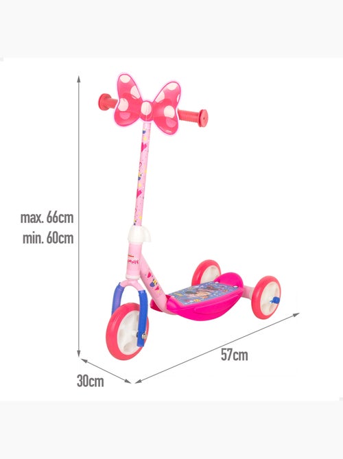 Minnie scooter 3 rodas 57x30x60-66 cm máx. 20 kg + 2 anos de idade - Kiabi Minnie scooter 3 rodas 57x30x60-66 cm máx. 20 kg + 2 anos de idade - Kiabi