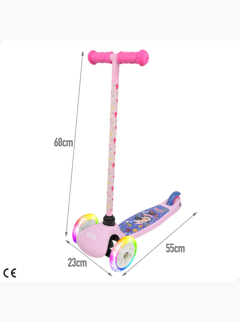 Minnie scooter de 3 rodas 55x23x68 cm máx. 20 kg, com luzes e freios N/D - Kiabi
