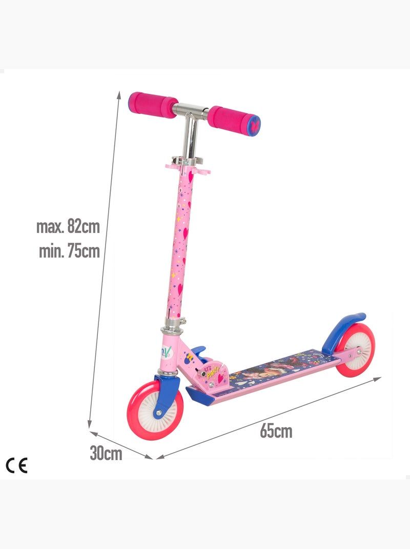 Minnie scooter dobrável de 2 rodas 65x30x75-82 cm máx. 50 kg com freio N/D - Kiabi