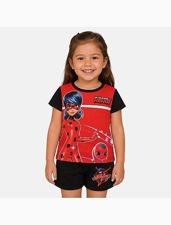 Miraculous - Conjunto t-shirt e calção criança estampado