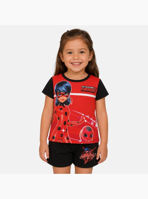 Miraculous - Conjunto t-shirt e calção criança estampado - Kiabi