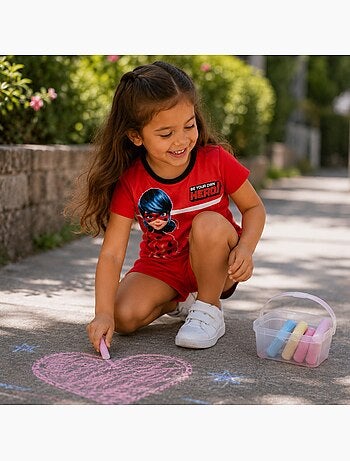 Miraculous - Conjunto t-shirt e calção criança estampado
