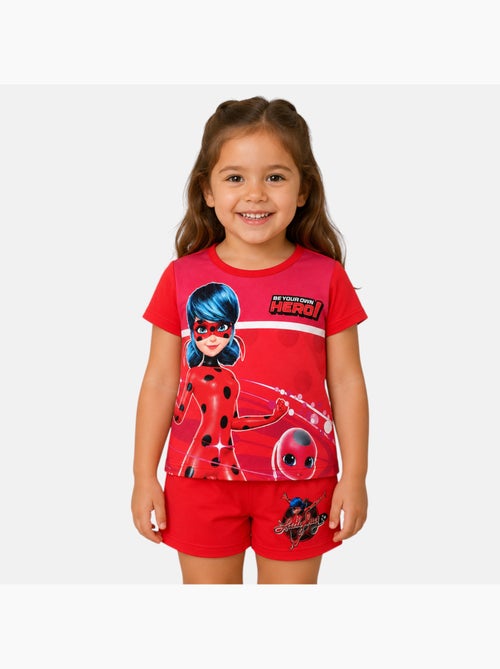 Miraculous - Conjunto t-shirt e calção criança estampado - Kiabi