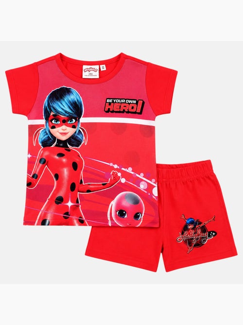 Miraculous - Conjunto t-shirt e calção criança estampado - Kiabi