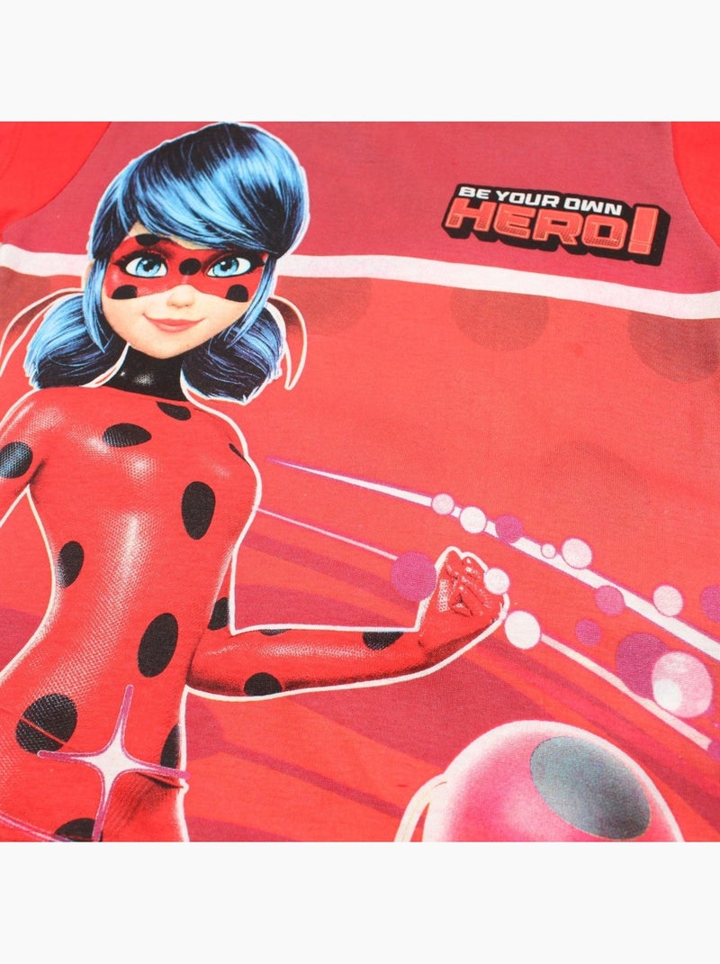 Miraculous - Conjunto t-shirt e calção criança estampado Vermelho - Kiabi