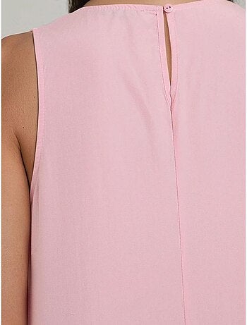 Mixray collection vestido maxi em a com decote redondo e sem mangas hiccup