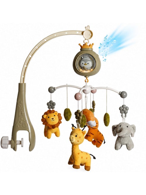 Mobile musical para bebé com projetor, luz de presença e ruído branco | bo jungle - Kiabi Mobile musical para bebé com projetor, luz de presença e ruído branco | bo jungle - Kiabi