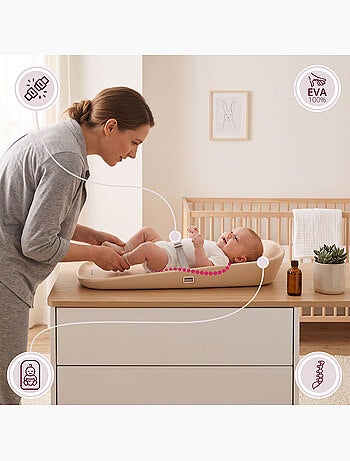 Moby-system baby nest - muda-fraldas macio e seguro para bebés
