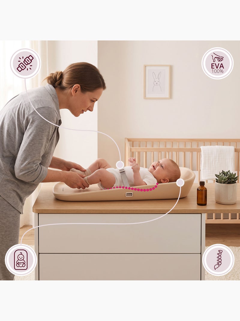 Moby-system baby nest - muda-fraldas macio e seguro para bebés Bege - Kiabi